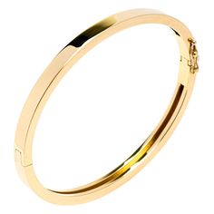 Alex Jona design collection, hand crafted in Italy, 18 karat yellow gold bangle bracelet. Dimensions: 2.07 in. H x 2.53 in. W x 0.18 in. D - 52 mm. H x 64 mm. W x 5 mm. D Alex Jona jewels stand out, not only for their special design and for the excellent quality of the gemstones, but also for the careful attention given to details during all the manufacturing process. Alex's passion for jewels flows in splendid pieces entirely hand-crafted according to the best goldsmith Italian tradition. This Elegant Pouch, Italian Traditions, Yellow Gold Bangle, Gold Bangle Bracelet, Gold Bangle, Balboa, Design Collection, Turin, Manufacturing Process