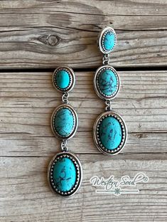 Earrings Turquoise Earrings Wedding, Boho Bride Jewelry, Authentic Turquoise Jewelry, Western Handbags, Concealed Carry Purse, Western Graphic Tees, Western Outfit, The Wild West, Western Belts