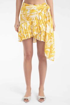 Tropical Leaves Short Skirt Front Summer Mini Skirt For Beach, Summer Mini Skirt For Beach Vacation, Beach Skirt For Summer, Summer Flowy Mini Skirt For Beach Season, Beachwear Skirt For Vacation Day Out, Spring Beach Skirt, Beach Skirt For Spring, Beachy Skirt For Spring Beach Occasion, Beachy Flowy Skirt For Summer