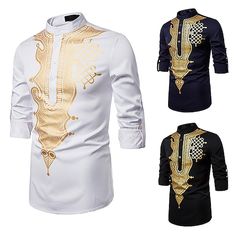 Sleeve Length:Long Sleeve; Gender:Men's; What's in the box:Shirt; Types:Modern African Outfits,Shirt; Holiday:Masquerade; Style:Dashiki,African Print; Occasion:Party; Material:Polyester; Age Group:Adults; Listing Date:06/07/2022; Clothing Length:; Bust:; Shoulder Width:; Sleeve Length: Luxury Shirt, Shirt Types, Afrocentric Fashion, Dashiki Shirt, Hippie Top, Formal Tops, Hippie Tops, African Style, Adulting Shirts