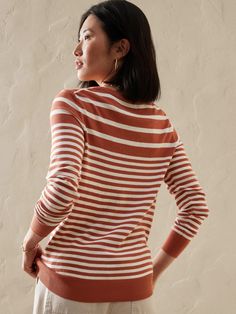 Forever Stripe Sweater | Banana Republic Factory Arm Cuffs, Arm Cuff, Banana Republic Factory, Petite Size, Stripe Sweater, First Look, Banana Republic, Sweaters & Cardigans, Knitwear