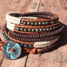 Boho Stack Leather Wrap Bracelet 5X wrap Bohemian | Etsy Adjustable Hand Wrapped Leather Wrap Bracelet, Adjustable Bohemian Jewelry With Leather Strap, Adjustable Earthy Hand Wrapped Bracelet, Earthy Adjustable Hand Wrapped Bracelet, Adjustable Bohemian Bracelet With Leather Strap, Handmade Adjustable Leather Wrap Bracelet, Unique Adjustable Hand-stitched Jewelry, Unique Hand-stitched Adjustable Jewelry, Earthy Hand Wrapped Bracelets For Festival