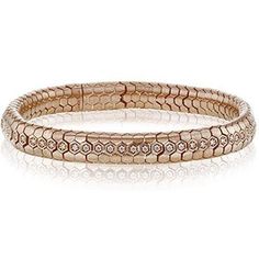 Simon G. Rose Gold Men's Flexible Diamond Bracelet | Ben Garelick Rose Gold Diamond Bracelet, Guitar Pick Necklace, Gold Diamond Bracelet, Bracelet Box, Wire Bangles, Jewelry Appraisal, Bracelets Gold Diamond, Tax Free, Rose Gold Diamonds