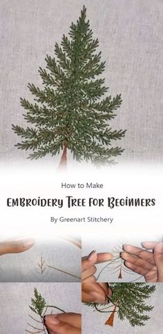 how to make an embroidery tree for beginners