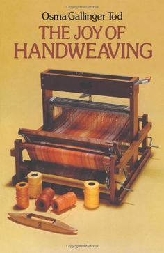 an advertisement for the joy of hand weaving