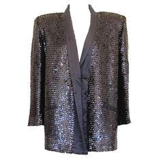 Vintage sequins jacket Vintage Sequins Blue color Satin revers Two pockets Length from shoulder cm 70 (27.5 inches) Shoulders cm 45 (17.7 inches) Worldwide express shipping included in the price ! Fall Contrast Sequin Long Sleeve Blazer, Fall Long Sleeve Blazer With Contrast Sequin, Evening Outerwear With Contrast Sequin And Long Sleeves, Evening Long Sleeve Outerwear With Contrast Sequin, Evening Long Sleeve Contrast Sequin Outerwear, Winter Evening Outerwear With Sequins, Vintage Sequin Jacket, Sequins Jacket, 1980s Jacket