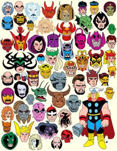 an image of many different masks on a white background