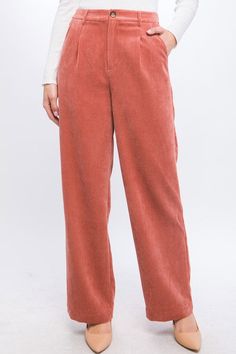 Corduroy Trouser Pants Fabric Contents: 90 POLYESTER 10 NYLON Trouser Design, Pants Fabric, Pants Fit, Corduroy Fabric, Style Chic, Daily Look, Corduroy Pants, Trouser Pants, Sheer Fabrics