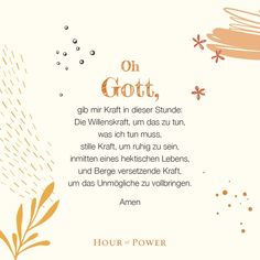 a card with the words on gott, written in german