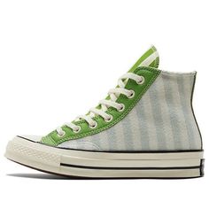 (WMNS) Converse Chuck Taylor All Star 1970s Sneakers Green/Blue 572865C (SNKR/Casual/Women's/High Top) Retro High-top Sneakers For Spring Streetwear, Vintage Converse High-top Canvas Shoes, Retro Converse High-top Sneakers, Vintage Green High-top Sneakers With Rubber Sole, Green Vintage High-top Sneakers With Rubber Sole, Vintage High-top Converse Canvas Shoes, Vintage Sneakers With Gum Sole For Spring, Retro Canvas Shoes With Vulcanized Sole, Green High-top Sneakers With Vulcanized Sole For Spring