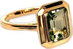 Modern Green Emerald-cut Jewelry, Luxury Green Rectangular Stone Jewelry, Modern Octagon Jewelry With Bezel Setting, Timeless Yellow Gold Jewelry With Rectangular Stone, Modern Green Jewelry With Prong Setting, Modern Emerald Cut May Birthstone Jewelry, Gold Emerald Cut Jewelry With Bezel Setting, Gold Jewelry With Emerald Cut Bezel Setting, Modern May Birthstone Baguette Cut Jewelry