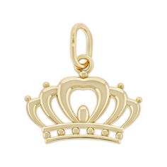 PRICES MAY VARY. Beautifully handcrafted Gold Crown Pendant with full solid 10 Karat gold. This makes a fantastic gift choice for any of your loved ones and friends. Measures 1/2"L x 1/2"W Heirloom Quality: Each charm is handcrafted in California with real 10 karat solid gold, comes with a “10K” quality hallmark stamped on each piece. Quality That Will Last: Made from solid hypoallergenic gold, you can be sure that no issues will arise from long wears. Not gold plated or gold filled. Great for E Crown Pendant Necklace, Gold Clothing, Crown Charm, Crown Pendant, Gold Crown, Fantastic Gifts, Womens Jewelry Necklace, Hallmark, Shoes Jewelry