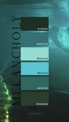 an image of the ocean with different colors and numbers on it, as well as text