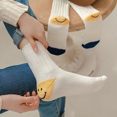 Sexually Suggestive: NoOrigin: Mainland ChinaCN: ZhejiangMaterial: CottonObscene Picture: NoPieces: 2pcsThickness: Thick （Winter)Item Type: StockingsGender: WOMENPattern Type: SolidName: Heel Smiley Sockspackage: 1*pair of socksSize: ONE SIZE(size 36-42)Use for: Christmas gift,home,Pile of socksMaterial: Angora 50% Wool 35% Spandex 15%Color: Apricot, blue, white, pinkGender: unisex White Thick Casual Socks, Casual Thick White Socks, Comfortable Stretch Yellow Socks, Thick Comfortable Casual Socks, Casual Cotton Socks One Size, Trendy Yellow Socks, Trendy Yellow Winter Socks, One Size Warm White Socks, Casual White Knitted Socks