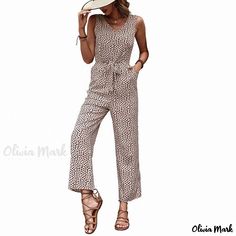 Olivia Mark - Stylish Straight Leg Leopard Print Jumpsuit with Floral Pattern Leopard Jumpsuit, Animal Print Jumpsuit, Leopard Print Jumpsuit, Velvet Jumpsuit, Floral Print Design, Print Jumpsuit, Printed Trousers, Pant Length, Long Sleeve Jumpsuit