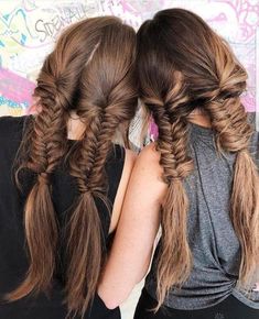 7 Tips On How To Style The Perfect Fishtail Braid Long Box Braids, Try On Hairstyles, Fishtail Braid, Wallpaper Collage, Two Braids, Easy Braids, Braided Hairstyles Easy, Long Wavy Hair