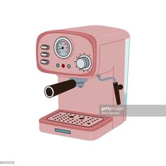 a pink espresso machine on a white background stock photo getty images black bedroom furniture sets home design ideas