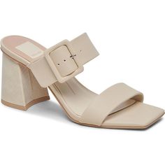 Dolce Vita Paca Ivory Leather Heeled Sandals - New In Box Wear A Timeless Classic Block Heeled Dolce Vita Paca Slip-On Style Sandals With A Textured Embossed Upper That Adds A Subtle Contrast To Any Outfit. Synthetic Upper And Lining. Memory Foam Cushioned Footbed. Slip-On Style. Buckled Strap Sandal. Heel Height: 3 12 In Cream Leather Square Toe Heels, Cream Leather Heels With Square Toe, Cream Square Toe Leather Heels, Cream Leather Square-toe Heels, Chic Cream Heels With Sculpted Heel, Feminine Leather Heels With Square Toe, Chic Beige Sandals With Buckle Closure, Modern Cream Square Toe Heels, Chic Cream Leather Heels