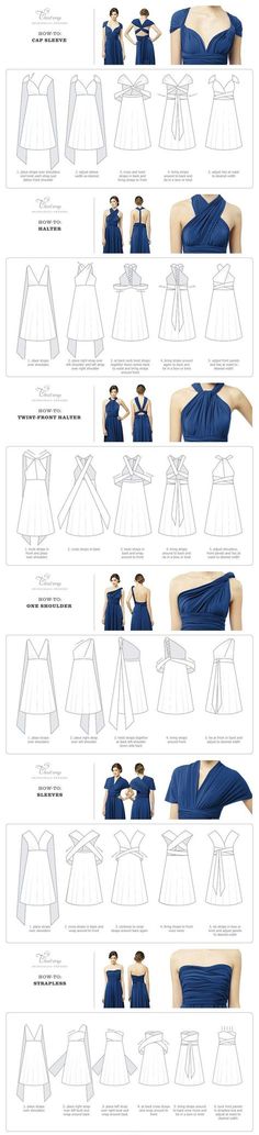 Make A Dress, Diy Vetement, Convertible Dress, Infinity Dress, Diy Dress, How To Sew, Mode Inspiration, Sewing Clothes