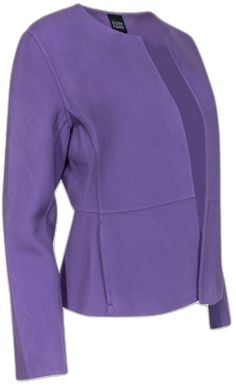 Spring Purple Outerwear For Work, Elegant Lavender Outerwear For Spring, Chic Purple Outerwear For Spring, Fitted Lavender Outerwear For Winter, Fitted Lavender Outerwear For Spring, Casual Lavender Outerwear For Spring, Lavender Outerwear For Spring Workwear, Chic Lavender Fall Outerwear, Fitted Purple Outerwear For Fall