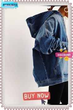 Denim Long Sleeve Plain Denim Jacket Denim Blue, Blue Denim, Denim Jacket, Long Sleeve, Best Deals, Blue, Color