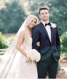 a bride and groom posing for a photo