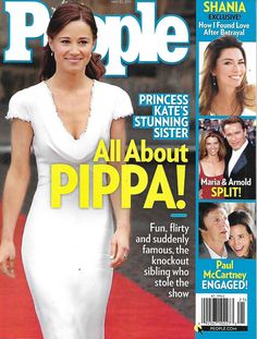 the cover of people magazine features an image of pippa