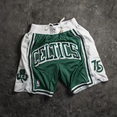 Size: XL Boston Celtics Shorts, Nba Shorts, Shorts Design, Los Angeles Clippers, Memphis Grizzlies, 75th Anniversary, Detroit Pistons, Utah Jazz, Dallas Mavericks