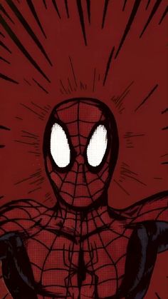 a spider - man with big eyes standing in front of the sun