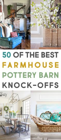 50 of The Best Farmhouse Pottery Barn Knock-Offs that are fabulous and budget friendly. Each one of these Pottery Barn Knock-offs are awesome and will look amazing in your home.  #potterybarn  #PotteryBarnKnockOffs #FarmhousePotteryBarnKnockOffs #PotteryBarnHacks #FarmhouseHacks #FarmhouseDIYProjects #DIYFarmhouseProjects #DIYFarmhouseFurniture #PotterBarnDIYFarmhouseDecor Pottery Barn Hacks, Pottery Barn Diy, Pottery Barn Look, Pottery Barn Decor, Pottery Barn Living Room, Pottery Barn Style, Best Farmhouse, Barn Living, Farmhouse Pottery