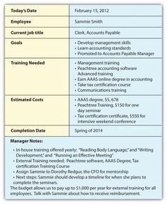 a table with two different types of jobs