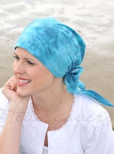 Hannah Headwrap in Tie Dye & Batik Cotton - Chemo Hats & Turbans - Headwear | Headcovers.com Adjustable Cotton Bandana For Beach, Adjustable Cotton Bandana For The Beach, Summer Festival Cotton Headscarf, Cotton Summer Festival Headscarf, Cotton Headscarf For The Beach, Casual Cotton Headscarf For Summer, Cotton Summer Headwrap, Cotton Headscarf For Summer Beach, Casual Cotton Summer Headwrap