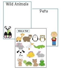 an animal themed worksheet with pictures and words