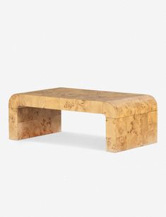 a wooden bench made out of cork on a white background