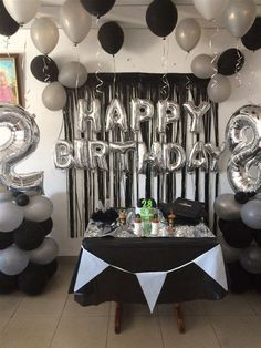 an image of a birthday party with balloons