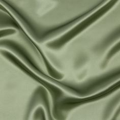 Premium Oil Green Silk Charmeuse - Charmeuse - Silk - Fashion Fabrics Silk Colour Palette, Sage Green Silk Fabric, Satin Colors Fabric, Medium Green Paint Colors, Green Things Aesthetic, Fabrics Aesthetic, Sister Collage, Fall Coziness, Elegant Collage