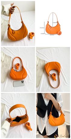 BirdinBag - Personalized Crossbody Bag: 2023 New Underarm Handheld wit – birdinbag Orange Handheld Shoulder Bag With Mobile Phone Pocket, Trendy Orange Shoulder Bag With Double Handle, Trendy Orange Double Handle Shoulder Bag, Trendy Orange Shoulder Bag, Trendy Orange Shoulder Bag With Removable Pouch, Large Capacity Polyurethane Shoulder Bag For Daily Use, Daily Use Large Capacity Polyurethane Shoulder Bag, Trendy Orange Top Handle Shoulder Bag, Trendy Polyurethane Shoulder Bag For Travel