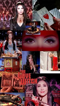 the love witch collage has many different pictures and captions on it's side