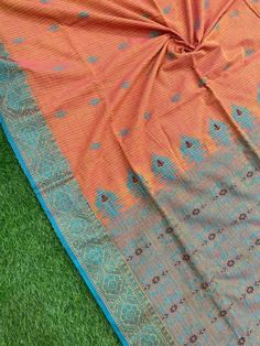 Handmade Handloom Hand Waving Asam Khadi Design Saree with BP Indian Traditional Bengal Fulia Made Cotton Asam Khadi Festival Saree for Women All types of customisation are available in my Shop Traditional Orange Raw Silk Wear, Bohemian Handloom Traditional Wear For Wedding, Orange Raw Silk Traditional Wear, Orange Traditional Raw Silk Wear, Bohemian Pink Saree With Zari Weaving, Orange Traditional Wear For Ceremonies, Unstitched Bohemian Traditional Wear With Woven Motifs, Bohemian Traditional Wear With Weaving For Navratri, Traditional Wear With Woven Motifs For Diwali Ceremonies