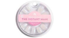 The Instant Mani Press-On Nails Oval Medium | Olive & June Press-On Nails the Instant Mani Oval Pink Goldfish | Duane Reade Pink Goldfish, Fake Acrylic Nails, Nails Pastel, Buff Nails, Fake Nails Long, Long Lasting Nail Polish, Olive And June, Nail Type, Pearl Nails