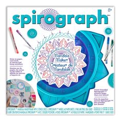 the front cover of a magazine with an image of a blue object and markers on it