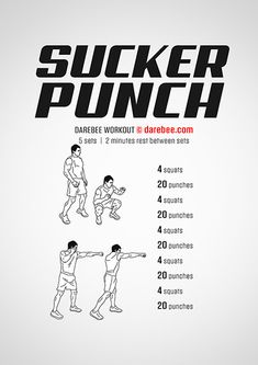 the diagram shows how to do sucker punch in five minutes or less, with instructions for each step