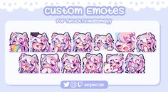 the custom emotes for this game are very cute