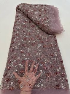 This high quality Fabric is measured in 5 Yards With Embroidered Beading and Sequin. It is soft, very delicate and beautiful. This high Quality Fabric is made with Fashion embroidered rhinestones can be used in making party wedding dresses, skirts, shawls, scarves and other other fashion apparels as you would like. Size : Length : 5 yards (180 inch). Width: 50 inch (Please allow slight deviation for the measurement data ,±1 inch) Material: 100% Polyester, Tulle Lace Fabric, Eco-Friendly embroide Tulle Lace, Handmade Beads, Wedding Party Dresses, Luxury Fabrics, Lace Fabric, New Fashion, Quality Fabric, Fabric Design, Wedding Party