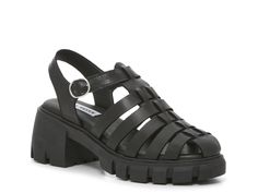 Save on Kayto Sandal at DSW. Free shipping, convenient returns and customer service ready to help. Shop online for Kayto Sandal today! 2000s Sandals, White Satin Skirt, Chunky Black Sandals, Birkenstock Styles, Trending Handbags, Dr Scholls, Fisherman Sandals, Chunky Sandals, Black Ballet Flats