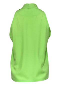 Grab this bright and light tank today for some radiant color any time! Liven up your day with this silky DVF piece. Perfect for wearing underneath your favorite blazers, leather jackets or cardigans! Size S 100% Polyester Draped shoulder design V-neckline Waist 38" Total length 25.5" Lime Green Sleeveless Summer Tops, Lime Green Sleeveless Top For Spring, Sleeveless Lime Green Tops For Summer, Green Drapes, Shoulder Design, Leather Jackets, Von Furstenberg, Diane Von, Diane Von Furstenberg