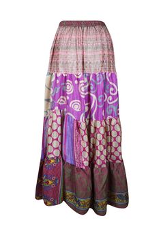 Embrace your free-spirited side with our Boho Chic Maxi Skirt, designed for the modern soul who loves to blend Light Purple Floral comfort and style. This flowing, maxi-length skirt features vintage-inspired tribal prints and earthy tones, perfect for creating a laid-back yet hippie-style look. Handcrafted with care, the skirt boasts tiered layers and subtle, giving it a graceful, gypsy flair. Whether you're strolling on the beach or attending a festival, this relaxed-fit statement skirt will fl