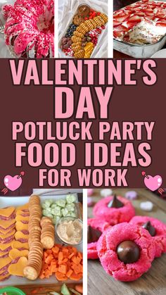 Valentine's Day Potluck Party Food Ideas For Work February Potluck Theme, Valentines Day Themed Food, Valentines Food Ideas Party, Valentine Potluck Ideas, Valentine Potluck, Food Ideas For Work, Valentines Meals, Valentines Food Ideas, Work Party Food