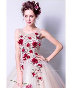 Floral Applique Ball Gown For Prom, Floral Applique Ball Gown Quinceanera Dress For Prom Season, Floral Applique Ball Gown For Quinceanera Or Prom, Floral Embroidered Evening Dress For Debutante Ball, Quinceanera Ball Gown With Floral Applique For Prom Season, Sleeveless Quinceanera Dress For Wedding, Floral Applique Ball Gown For Prom Season, Floral Applique Evening Dress For Wedding And Prom Season, Prom Ball Gown Evening Dress With Floral Applique