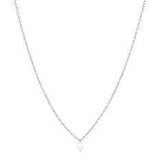 Gold vermeil, sterling silver Delicate link chain with simple freshwater pearl pendant Approximately 16 inches adjustable to 18 inches SAN-008 (GV/PRL) Minimalist White Chain Necklace With Pearl Pendant, Minimalist Pearl Charm Chain Necklace, Elegant White Gold Charm Necklace With Pearl Pendant, Classic White Chain Necklace With Pearl Charm, Classic White Pearl Drop Chain Necklace, Minimalist Pearl White Chain Necklace With Pearl Drop, Minimalist Pearl Drop Chain Necklace In Pearl White, Elegant Pearl Charm Necklace With Delicate Chain, White Classic Pearl Necklace With Cable Chain